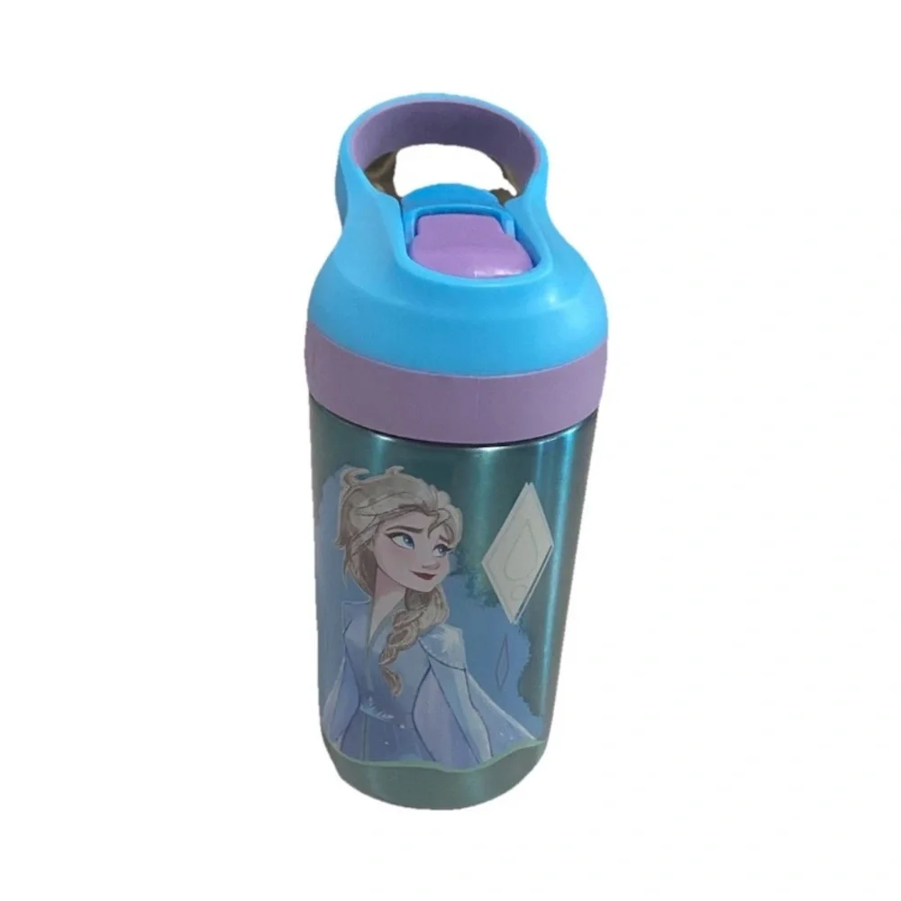 Disney Frozen Olaf Snowman Plush Stuff Toy & Zak Frozen Water Bottle Brand New